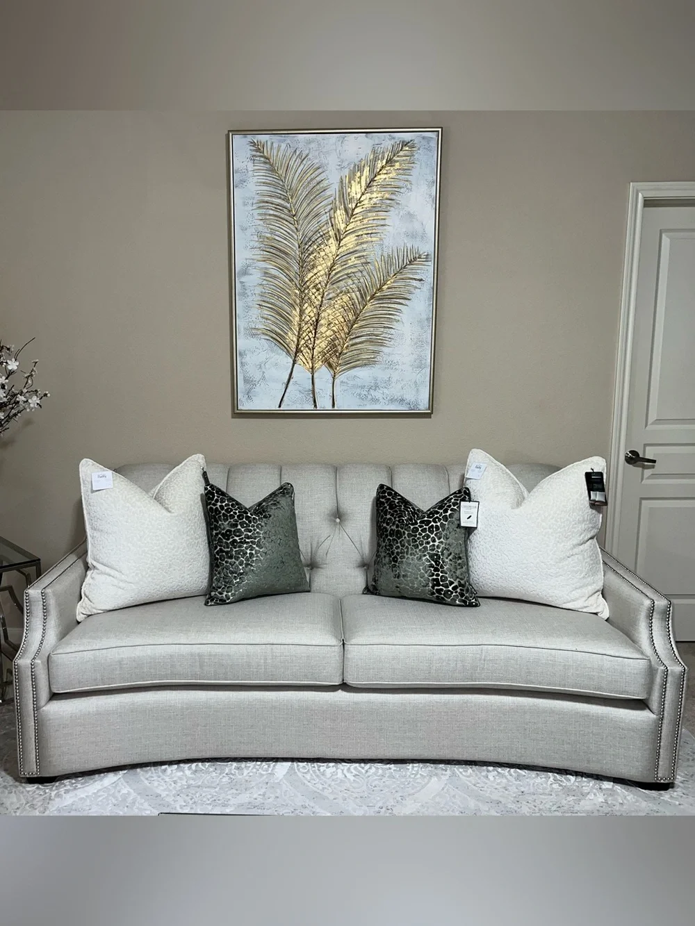 2-NWT CASA DECOR CUT VELVET LEOPARD DESIGN DECORATIVE PILLOWS